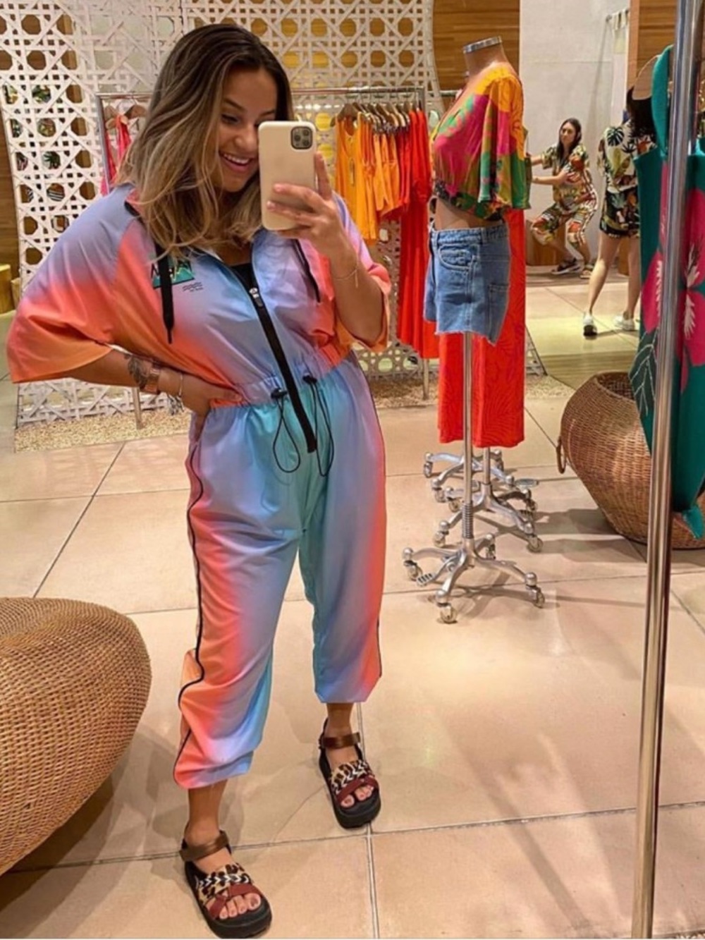 FARM Rio Gradient Iris Jumpsuit